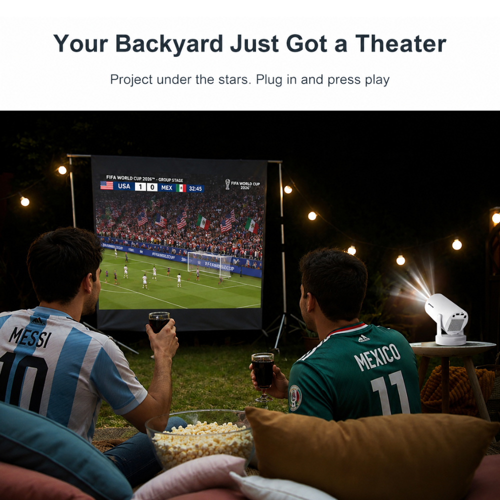 MundoBeam Portable Big Screen Projector