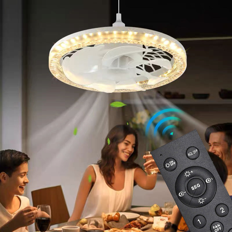 Silent Adjustable Bedroom Fan Light