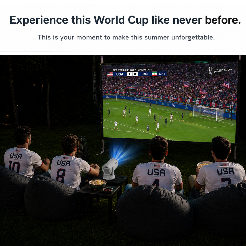 MundoBeam Portable Big Screen Projector